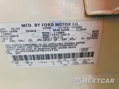 Zdjęcie 13 z 13 samochodu: 2007 LINCOLN MKX VIN:2LMDU68C87BJ13730 - miniatura
