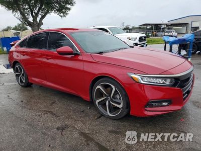 Czwarte zdjęcie samochodu z boku: 2019 HONDA ACCORD SPORT VIN:1HGCV1F3XKA144045 - miniatura