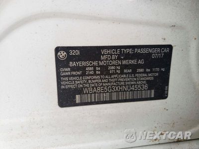 Zdjęcie 12 z 12 samochodu: 2017 BMW 320 XI VIN:WBA8E5G3XHNU45536 - miniatura