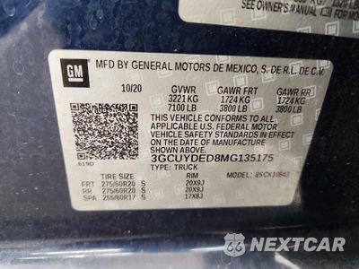 Zdjęcie 12 z 12 samochodu: 2021 CHEVROLET SILVERADO K1500 LT VIN:3GCUYDED8MG135175 - miniatura