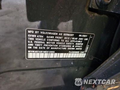Zdjęcie 12 z 12 samochodu: 2021 VOLKSWAGEN ARTEON SE VIN:WVWAR7AN1ME012955 - miniatura