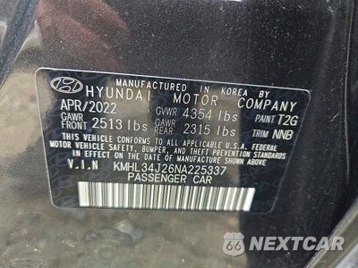 Zdjęcie 13 z 13 samochodu: 2022 HYUNDAI SONATA LIMITED VIN:KMHL34J26NA225337 - miniatura