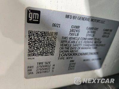 Zdjęcie 13 z 13 samochodu: 2021 CHEVROLET TAHOE K1500 RST VIN:1GNSKRKD6MR396905 - miniatura