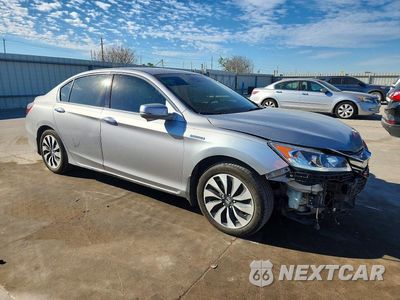 Czwarte zdjęcie samochodu z boku: 2017 HONDA ACCORD HYBRID EXL VIN:JHMCR6F50HC029385 - miniatura