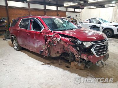 Czwarte zdjęcie samochodu z boku: 2021 CHEVROLET TRAVERSE LT VIN:1GNEVGKW7MJ102095 - miniatura