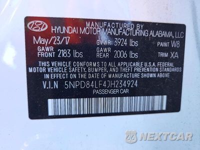 Zdjęcie 12 z 12 samochodu: 2018 HYUNDAI ELANTRA SEL VIN:5NPD84LF4JH234924 - miniatura