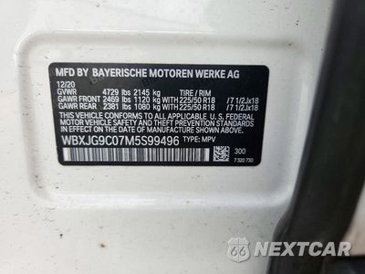 Zdjęcie 12 z 12 samochodu: 2021 BMW X1 XDRIVE28I VIN:WBXJG9C07M5S99496 - miniatura