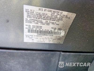 Zdjęcie 12 z 12 samochodu: 2013 FORD TAURUS SEL VIN:1FAHP2E89DG151656 - miniatura