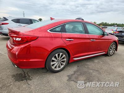 Trzecie zdjęcie samochodu z tyłu: 2017 HYUNDAI SONATA SPORT VIN:5NPE34AF6HH458003 - miniatura