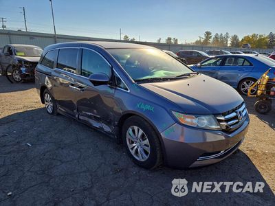 Czwarte zdjęcie samochodu z boku: 2016 HONDA ODYSSEY SE VIN:5FNRL5H33GB079895 - miniatura