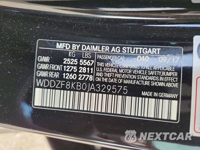 Zdjęcie 13 z 13 samochodu: 2018 MERCEDES-BENZ E 63 AMG-S VIN:WDDZF8KB0JA329575 - miniatura