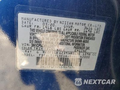 Zdjęcie 13 z 13 samochodu: 2020 NISSAN KICKS SV VIN:3N1CP5CV2LL517176 - miniatura