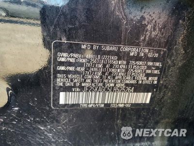 Zdjęcie 13 z 13 samochodu: 2020 SUBARU FORESTER PREMIUM VIN:JF2SKAGC5LH525264 - miniatura