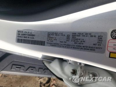 Zdjęcie 12 z 12 samochodu: 2022 RAM 1500 BIG HORN/LONE STAR VIN:1C6SRFFTXNN389041 - miniatura