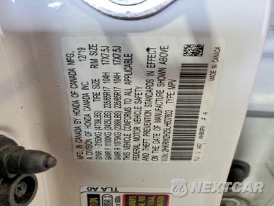 Zdjęcie 13 z 13 samochodu: 2020 HONDA CR-V LX VIN:2HKRW2H25LH607803 - miniatura