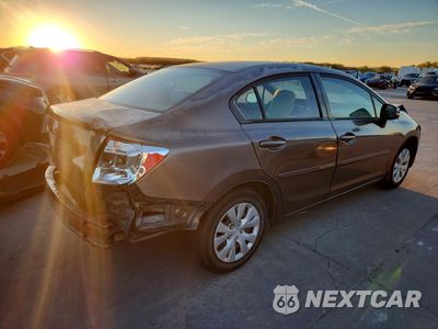 Trzecie zdjęcie samochodu z tyłu: 2012 HONDA CIVIC LX VIN:2HGFB2F54CH572788 - miniatura