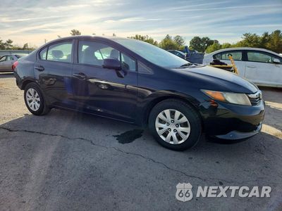 Czwarte zdjęcie samochodu z boku: 2012 HONDA CIVIC LX VIN:2HGFB2F51CH306046 - miniatura