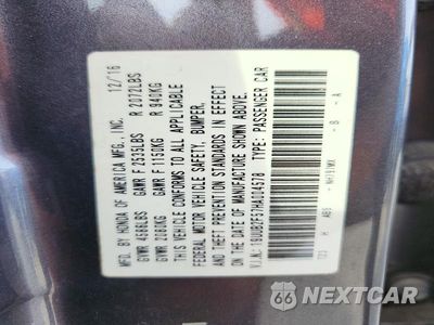 Zdjęcie 12 z 12 samochodu: 2017 ACURA TLX TECH VIN:19UUB2F57HA004578 - miniatura
