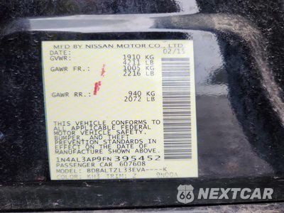 Zdjęcie 13 z 13 samochodu: 2015 NISSAN ALTIMA 2.5 SL VIN:1N4AL3AP9FN395452 - miniatura