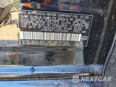 Zdjęcie 12 z 12 samochodu: 2006 LEXUS LS 430 VIN:JTHBN36F165053484 - miniatura