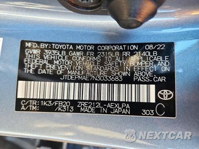 Zdjęcie 12 z 12 samochodu: 2022 TOYOTA COROLLA LE VIN:JTDEPMAE7N3033683 - miniatura