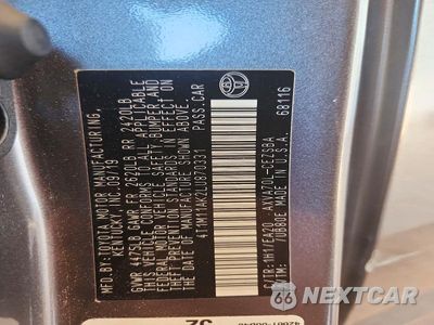 Zdjęcie 12 z 12 samochodu: 2020 TOYOTA CAMRY SE VIN:4T1M11AK2LU870331 - miniatura