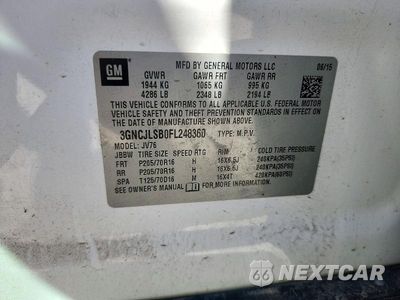 Zdjęcie 12 z 12 samochodu: 2015 CHEVROLET TRAX 1LT VIN:3GNCJLSB0FL248360 - miniatura