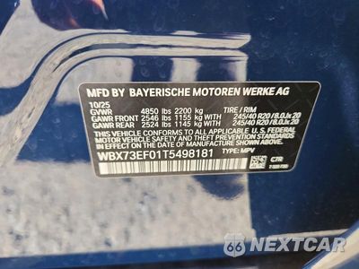 Zdjęcie 13 z 13 samochodu: 2026 BMW X1 XDRIVE28I VIN:WBX73EF01T5498181 - miniatura
