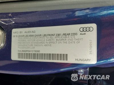 Zdjęcie 12 z 12 samochodu: 2017 AUDI A3 PREMIUM VIN:WAUB8GFF6H1015000 - miniatura