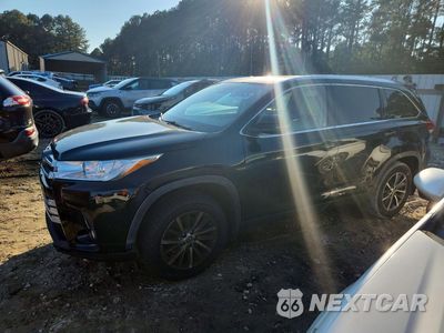 2019 TOYOTA HIGHLANDER XLE 5TDJZRFH8KS629999 - główne zdjęcie licytacji z USA - miniatura