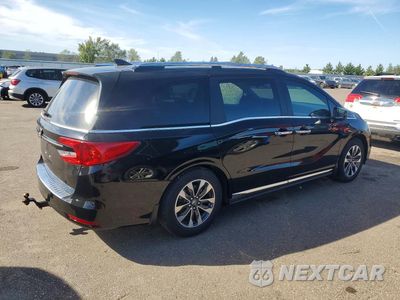 Trzecie zdjęcie samochodu z tyłu: 2021 HONDA ODYSSEY EXL VIN:5FNRL6H73MB010600 - miniatura