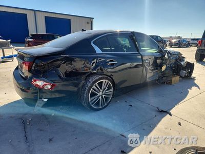 Trzecie zdjęcie samochodu z tyłu: 2015 INFINITI Q50 HYBRID SPORT VIN:JN1AV7AR6FM850392 - miniatura