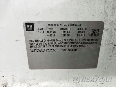 Zdjęcie 12 z 12 samochodu: 2015 CHEVROLET MALIBU 1LT VIN:1G11C5SL3FF232655 - miniatura