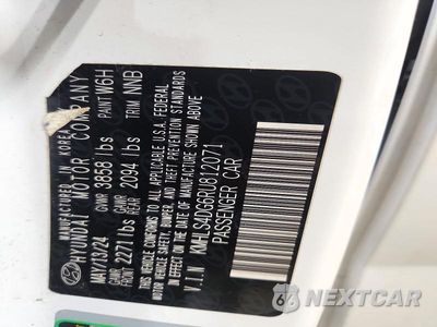 Zdjęcie 12 z 12 samochodu: 2024 HYUNDAI ELANTRA SEL VIN:KMHLS4DG6RU812071 - miniatura