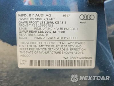 Zdjęcie 14 z 14 samochodu: 2018 AUDI Q5 PREMIUM PLUS VIN:WA1BNAFY8J2050206 - miniatura