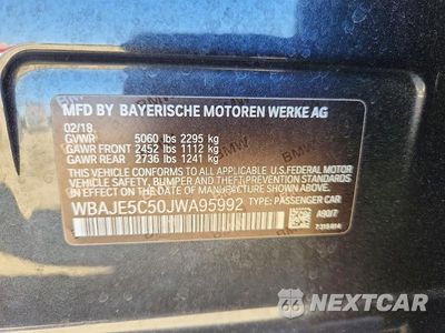 Zdjęcie 12 z 12 samochodu: 2018 BMW 540 I VIN:WBAJE5C50JWA95992 - miniatura
