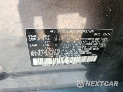 Zdjęcie 12 z 12 samochodu: 2024 SUBARU OUTBACK LIMITED VIN:4S4BTANCXR3245436 - miniatura