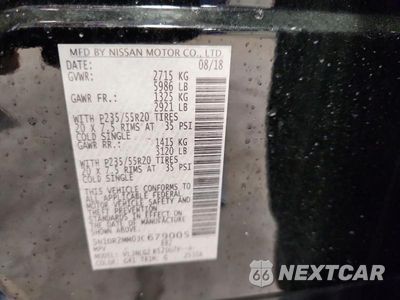 Zdjęcie 13 z 13 samochodu: 2018 NISSAN PATHFINDER SL VIN:5N1DR2MM0JC679005 - miniatura
