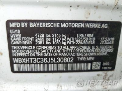 Zdjęcie 14 z 14 samochodu: 2018 BMW X1 XDRIVE28I VIN:WBXHT3C36J5L30802 - miniatura