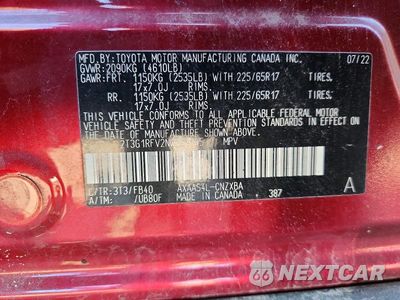 Zdjęcie 14 z 14 samochodu: 2022 TOYOTA RAV4 LE VIN:2T3G1RFV2NW291185 - miniatura