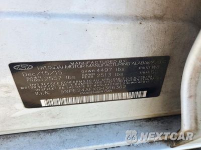 Zdjęcie 12 z 12 samochodu: 2016 HYUNDAI SONATA SE VIN:5NPE24AFXGH366362 - miniatura