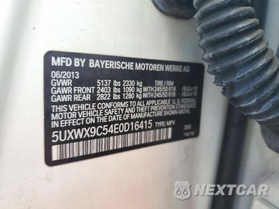 Zdjęcie 13 z 13 samochodu: 2014 BMW X3 XDRIVE28I VIN:5UXWX9C54E0D16415 - miniatura