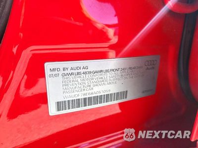 Zdjęcie 12 z 12 samochodu: 2008 AUDI A4 2.0T QUATTRO VIN:WAUDF78E68A051059 - miniatura