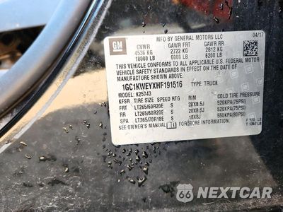 Zdjęcie 12 z 12 samochodu: 2017 CHEVROLET SILVERADO K2500 HEAVY DUTY LTZ VIN:1GC1KWEYXHF191516 - miniatura