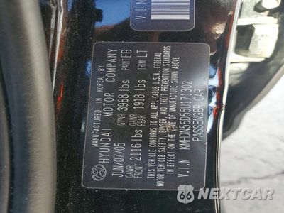 Zdjęcie 13 z 13 samochodu: 2005 HYUNDAI ELANTRA GLS VIN:KMHDN56D55U171302 - miniatura