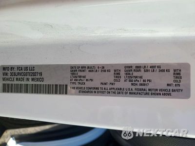Zdjęcie 14 z 14 samochodu: 2026 RAM PROMASTER 2500 2500 HIGH VIN:3C6LRVCG0TE202719 - miniatura