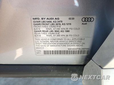 Zdjęcie 13 z 13 samochodu: 2020 AUDI Q5 PREMIUM VIN:WA1ANAFY8L2067053 - miniatura