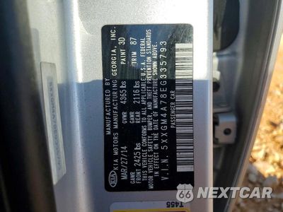 Zdjęcie 12 z 12 samochodu: 2014 KIA OPTIMA LX VIN:5XXGM4A78EG335793 - miniatura
