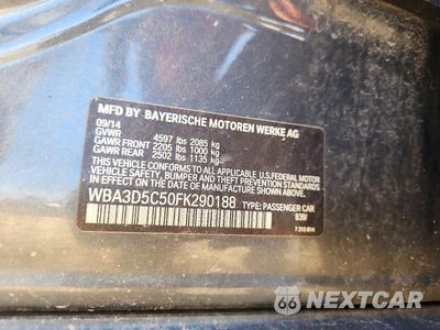 Zdjęcie 13 z 13 samochodu: 2015 BMW 328 D XDRIVE VIN:WBA3D5C50FK290188 - miniatura