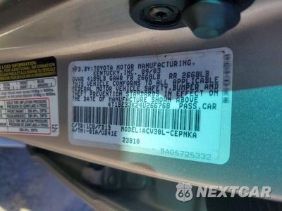 Zdjęcie 12 z 12 samochodu: 2004 TOYOTA CAMRY LE VIN:4T1BE32K24U266768 - miniatura